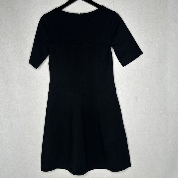 Ann Taylor Women's Black Pencil Business Dress with Back Zipper Size 6 - Picture 9 of 11